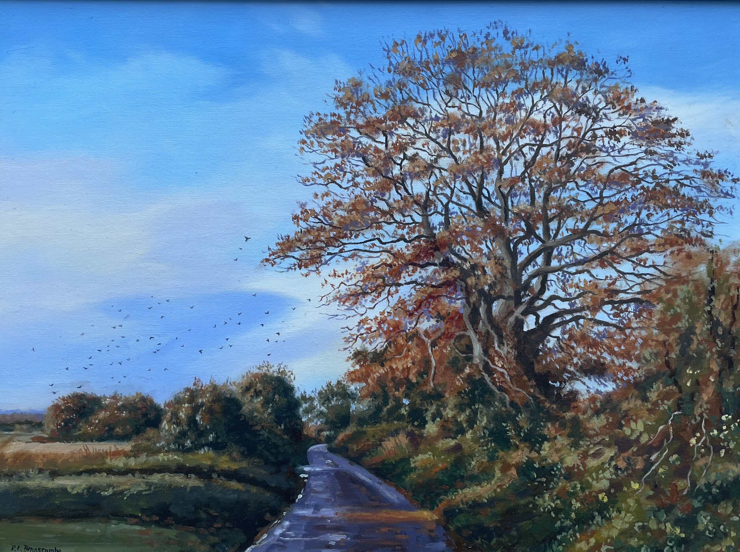 ‘Autumn Lane’ 30 x 40 cm oil on canvas board